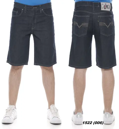 Bermuda jeans IM's ref. 1522 (006), frente e costas